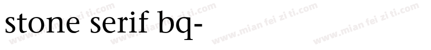 stone serif bq字体转换